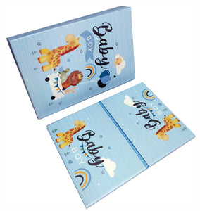 Baby Blue Keepsake Box with Lid- Baby Boy Gift Box