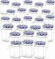280ml Jam Jars Hexagonal Storage Glass Jars with Red Gingham/Blue Gingham/Gold Lids - Available 6 Pack/ 12 Pack/ 24 Pack