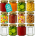 280ml Jam Jars Hexagonal Storage Glass Jars with Red Gingham/Blue Gingham/Gold Lids - Available 6 Pack/ 12 Pack/ 24 Pack