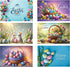 Happy Easter Greeting Cards with Envelops - Pack of 6