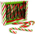 Peppermint Candy Canes – Red White & Green Festive Sweets for Gifting & Decorations