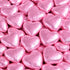 Pink Heart Shaped Milk Chocolates – Pack of 50 Foil Wrapped Valentine Chocolates for Gifting