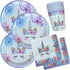 Kids Birthday Unicorn Party Supplies Unicorn Party Plates Cups Napkins