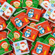 Christmas Neapolitans Milk Chocolate Squares 50 nos - Perfect for Stockings, Party Favors & Holiday Treat