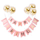 Birthday Decorations Happy Set Confetti Balloons Birthday Party Decorations Happy Birthday Banner Free Colour Pencils