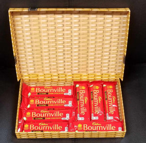 Treat of smooth, fine & intense experience of Bournville dark chocolate in wicker effect gift box for dark chocolate lovers