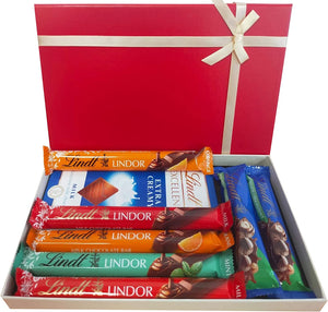 Lindt Chocolate Gift Selection Box Mega Lindt Chocolates in Red Letterbox