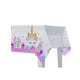 Unicorn Pink Party Tableware - Plates, Cups, Napkin & Table Cover for 8/16/32 Guests.