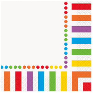 Rainbow Party Supplies Cups Plates Napkins Table Cover for 8 Guests