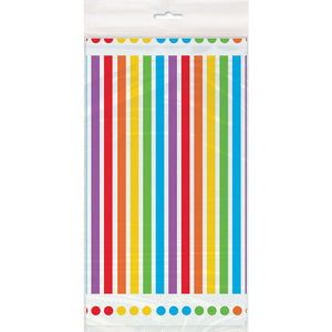 Rainbow Party Supplies Cups Plates Napkins Table Cover for 8 Guests