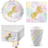 Unicorn Sparkle - Party Items - - Plate Cup Napkin Table cloth - Serves 8/16/32