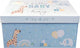 Baby Blue Keepsake Box with Lid- Baby Boy Gift Box