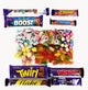 cadbury chocolates and pick n mix sweets combination