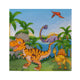 Dinosaur Party Supplies Set Dinosaur Birthday Party Decoration Kit For 8/16- Dino Plate Cup Napkins Table Cover