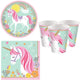 Magical Unicorn Party Supplies For Baby Shower Birthday - Serves 16 Guests Plate Cup Napkin
