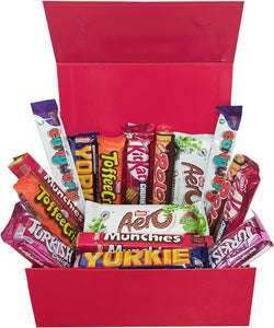 Excellent Variety of Yummy Chocolates in a Red Gift Box