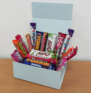 Excellent Selection of Delicious Chocolates in a Cute Baby Blue Magnetic Gift Box