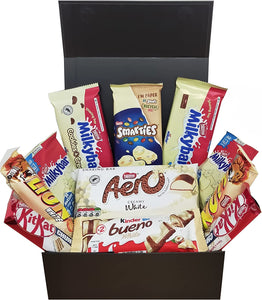 White Chocolates Gift Box-Available in Black Magnetic Box