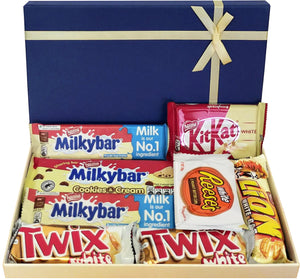 White Chocolate Selection Box Gift for Birthday Mothers Day Easter Christmas