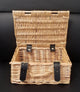 Traditional Wicker Hamper Basket Hand Woven Gift Box with Lid and Lock - 12 Inch